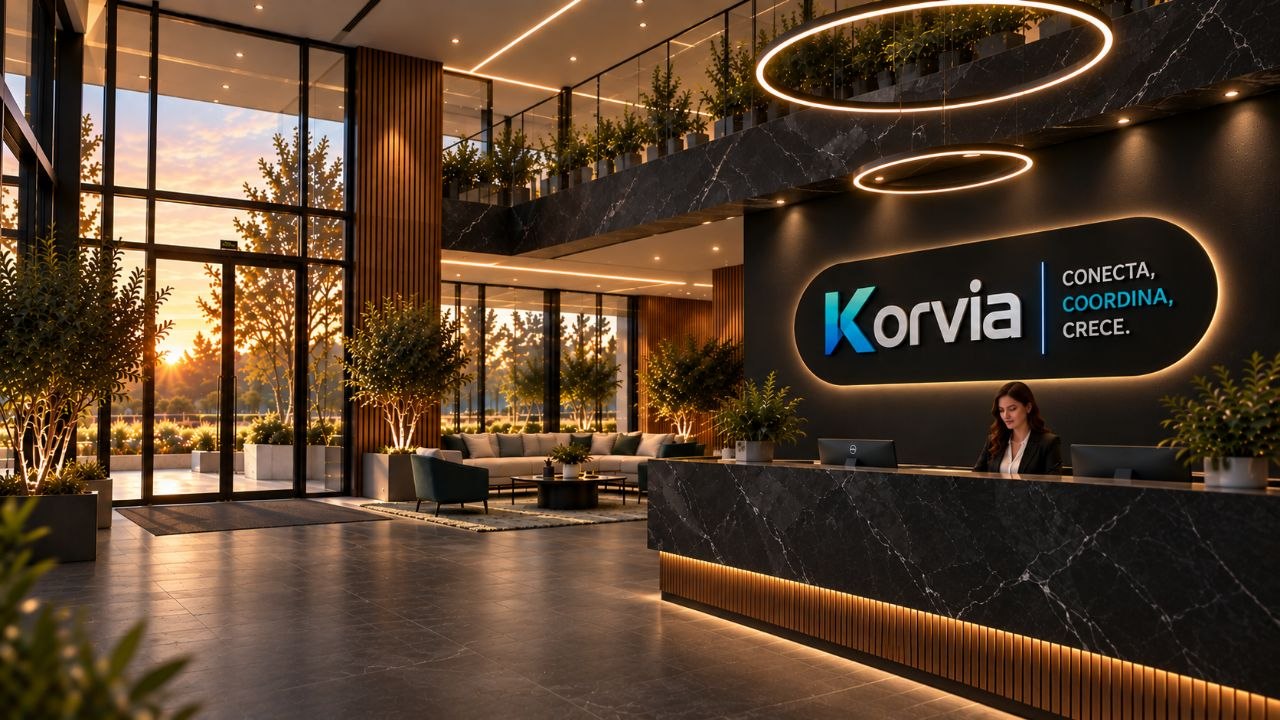 Recepción conceptual de la sede Korvia